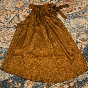 Brown Patterned Women's Blouse